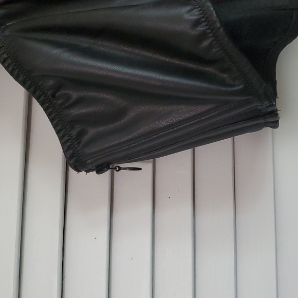 VS Black Faux Leather Bralette - Picture 8 of 10